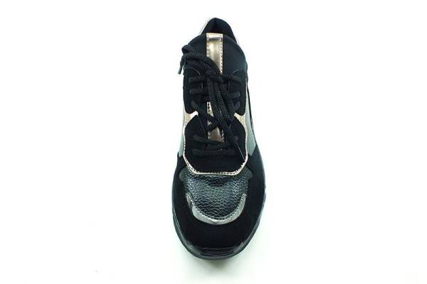 Bağcıklı Bayan Ayakkabı - Siyah - 5421