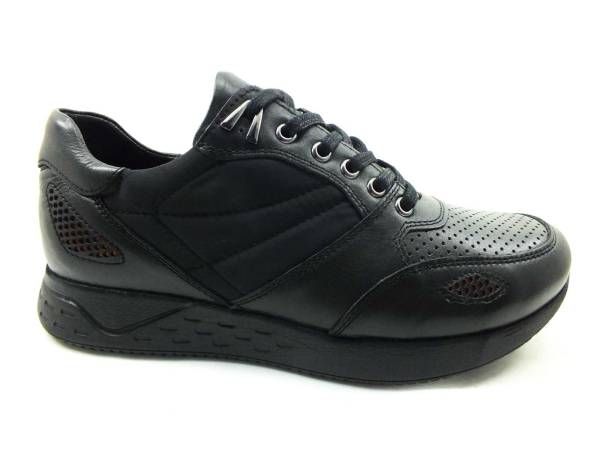 Bağcıklı Erkek Sneaker Ayakkabı - Siyah - 3466