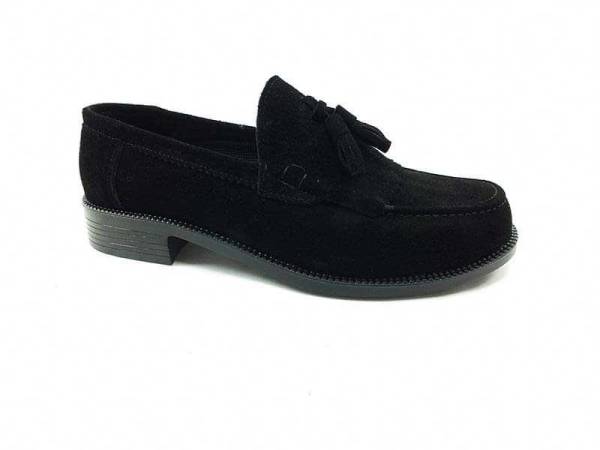 Corcik Kolej Erkek Ayakkabı - Siyah-Nubuk - 799