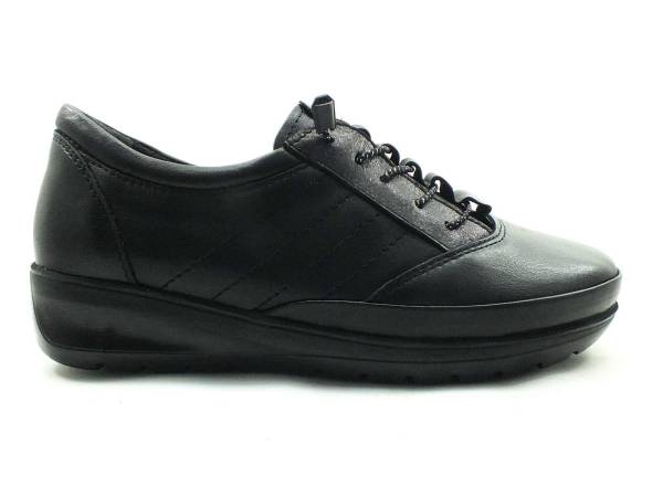 Bayan Gerçek Deri Sneaker Ayakkabı - Siyah - 1043