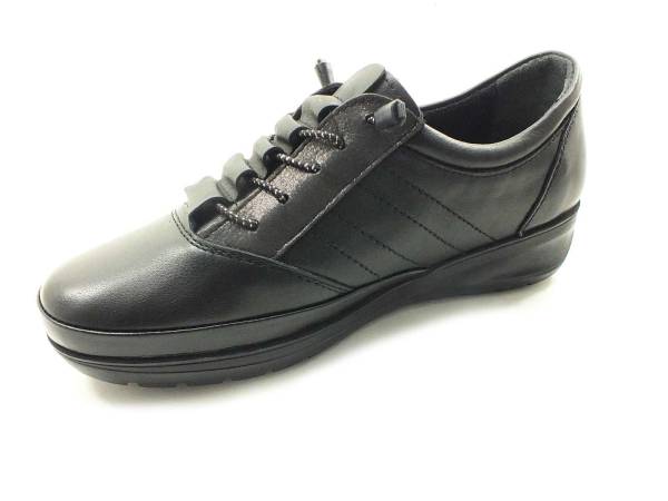 Bayan Gerçek Deri Sneaker Ayakkabı - Siyah - 1043