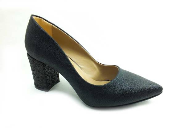 Caprito Simli Topuklu Kadın Ayakkabı - Siyah - 1300
