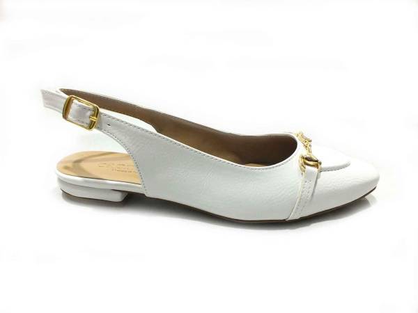 Caprito Tokalı Kadın Sandalet Beyaz 13 Y-151