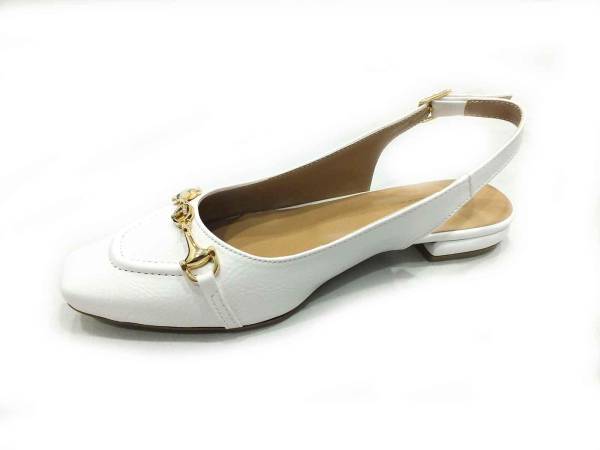 Caprito Tokalı Kadın Sandalet Beyaz 13 Y-151
