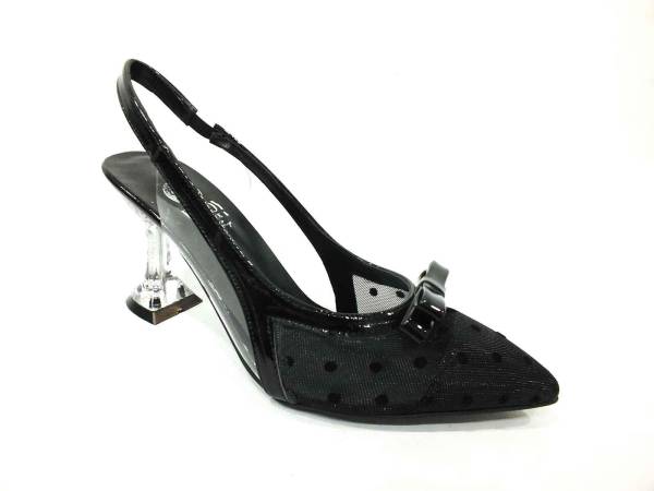 Ersoy Şeffaf Topuklu Kadın Ayakkabı Siyah 50 307