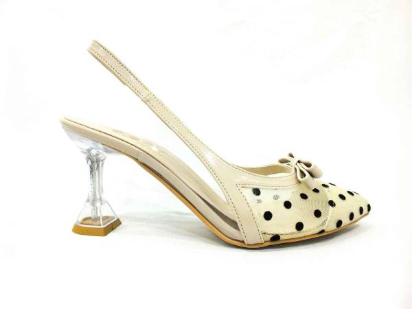 Ersoy Şeffaf Topuklu Kadın Ayakkabı Ten 50 307