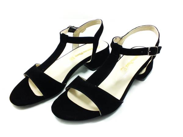 Ersoy Topuklu Yazlık Kadın Ayakkabısı Siyah-Süet 50 659