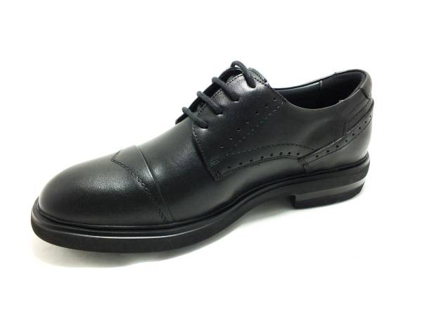Forex Bağcıklı Hakiki Deri Erkek Ayakkabısı Siyah 57 2986