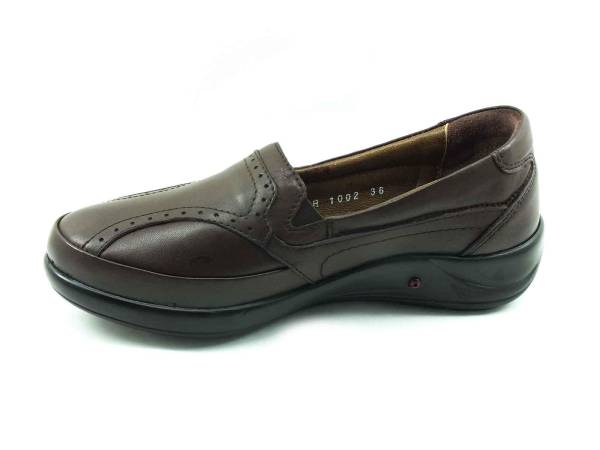Forex Hakiki Deri Hafif Kadın Ayakkabısı - Kahverengi - 1002