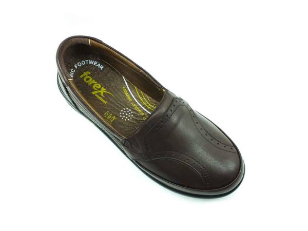 Forex Hakiki Deri Hafif Kadın Ayakkabısı - Kahverengi - 1002