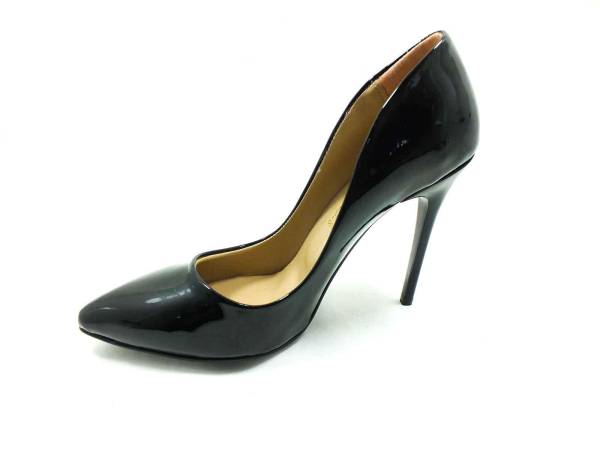 Caprito İnce Topuklu Kadın Stiletto Siyah-Rugan 13 1800