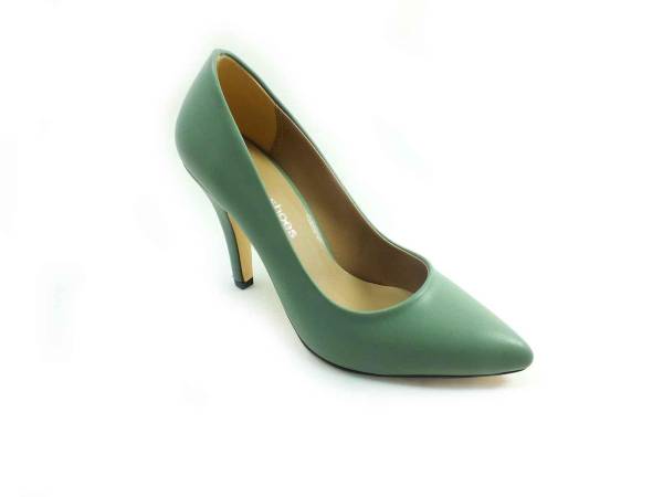 Marine Shoes 9 cm Topuklu Stiletto Yeşil 86 437