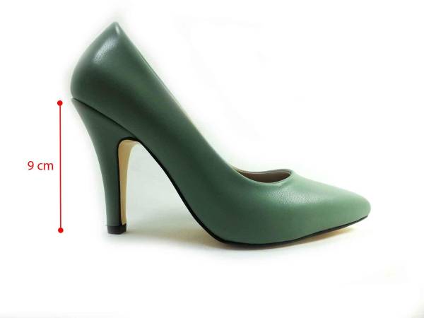 Marine Shoes 9 cm Topuklu Stiletto Yeşil 86 437