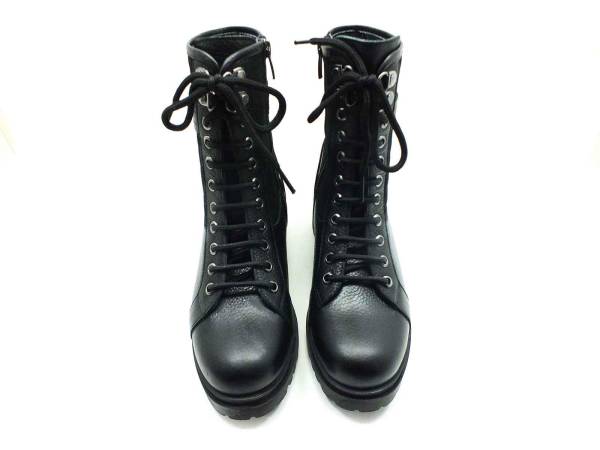 Marine Shoes Fermuarlı+Bağcıklı Kadın Bot Siyah 86 260
