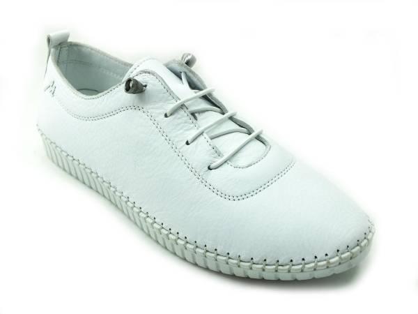 Marine Shoes Hakiki Deri Günlük Kadın Ayakkabısı Beyaz 86 296
