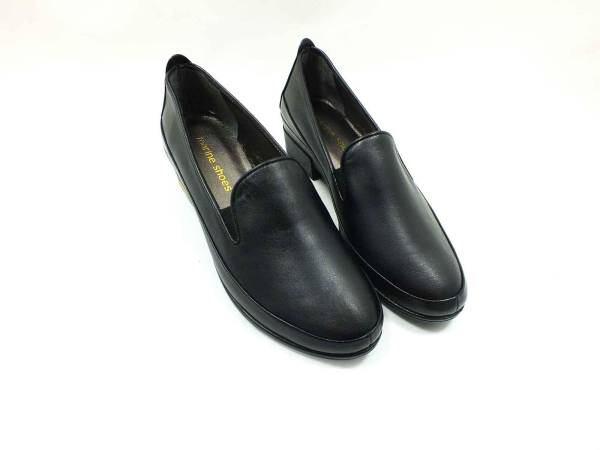 Marine Shoes Hakiki Deri Günlük Kadın Ayakkabısı Siyah 86 T120