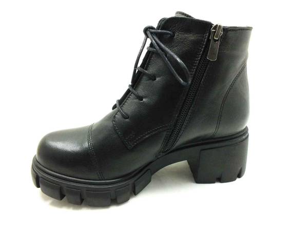 Marine Shoes Hakiki Deri Kadın Botu Siyah 86 22605