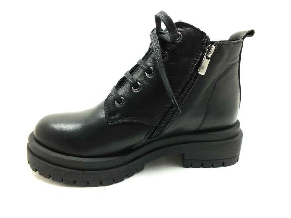 Marine Shoes Hakiki Deri Kadın Botu Siyah 86 22952