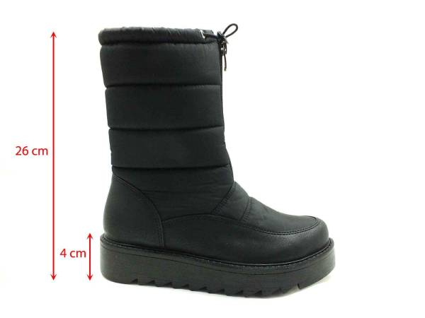 Marine Shoes Kürklü Termal Kar Botu Siyah 86 4000-1