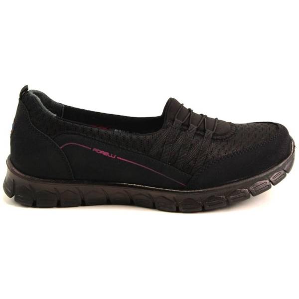 Forelli Streç Kadın Spor Ayakkabısı - Siyah - 61014
