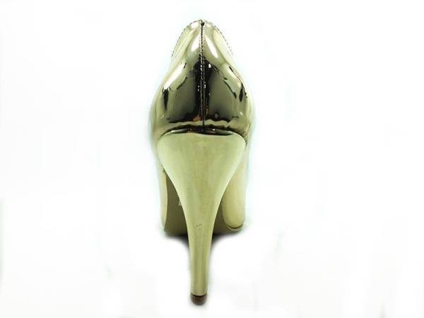 Çarıkçım Stiletto Ayakkabı - Altın-Ayna - 700
