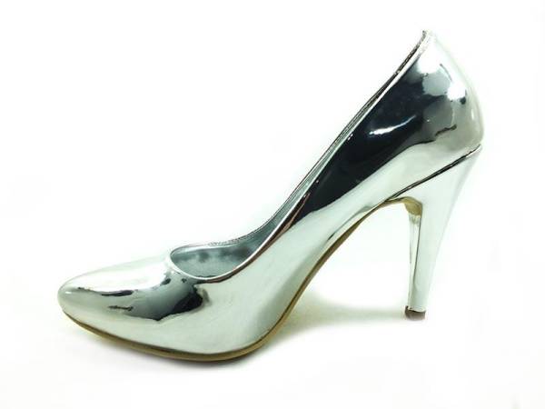 Çarıkçım Stiletto Ayakkabı - Gümüş-Ayna - 700