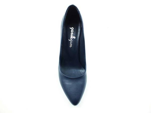 Çarıkçım Topuklu Bayan Ayakkabı - Lacivert - 800