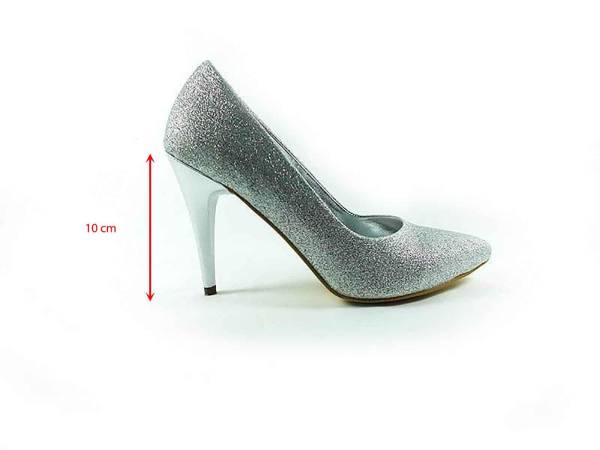 Çarıkçım Stiletto Ayakkabı - Lame-Simli - 700