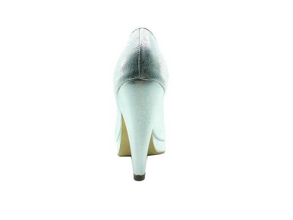 Topuklu Bayan Ayakkabı - Lame-Sıvama - 1100