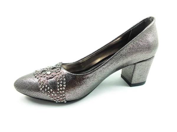 Topuklu Bayan Ayakkabı - Platin - 346