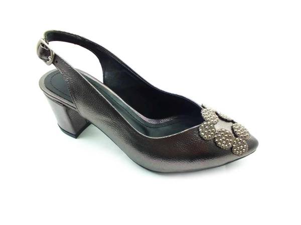 Topuklu Bayan Ayakkabı - Platin - 600