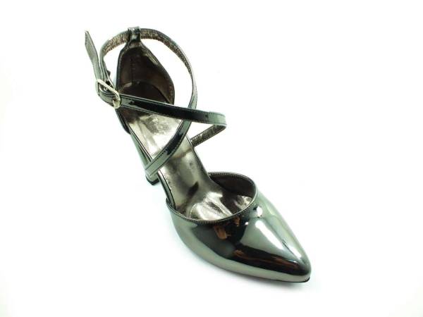 Topuklu Bayan Ayakkabı - Platin-Ayna - 660