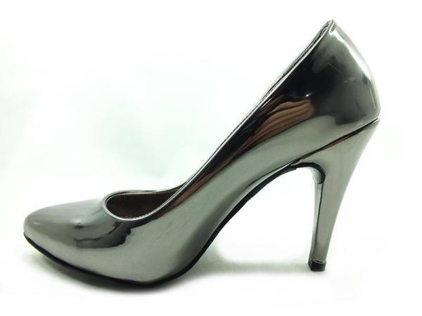 Çarıkçım Stiletto Ayakkabı - Platin-Ayna - 700