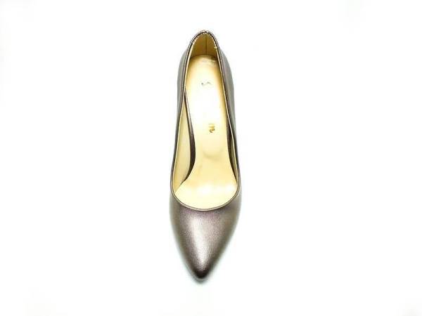 Çarıkçım Topuklu Bayan Ayakkabı - Platin-Perde - 800