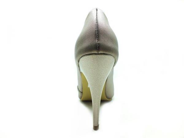 Çarıkçım Topuklu Bayan Ayakkabı - Platin-Perde - 701