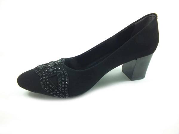 Topuklu Bayan Ayakkabı - Siyah - 346