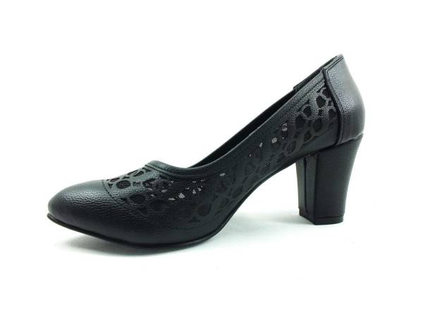 Topuklu Bayan Ayakkabı - Siyah - 45