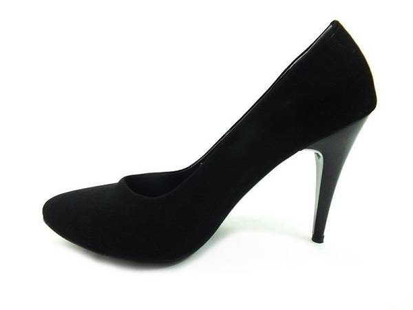 Çarıkçım Stiletto Ayakkabı - Siyah-Süet - 700