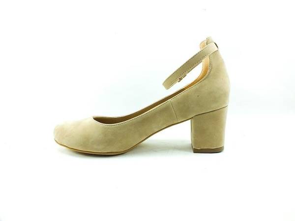 Topuklu Bayan Ayakkabı - Ten-Süet - 307