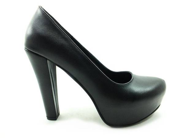 Topuklu Platform Bayan Ayakkabı - Siyah - 1960