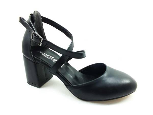 Topuklu Tek Bant Bayan Ayakkabı - Siyah - 301
