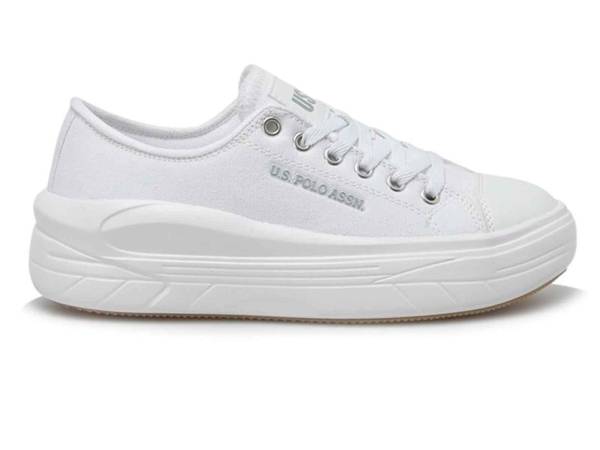 U.S. Polo Assn. Kadın Sneaker Beyaz 47 Cleme Pu